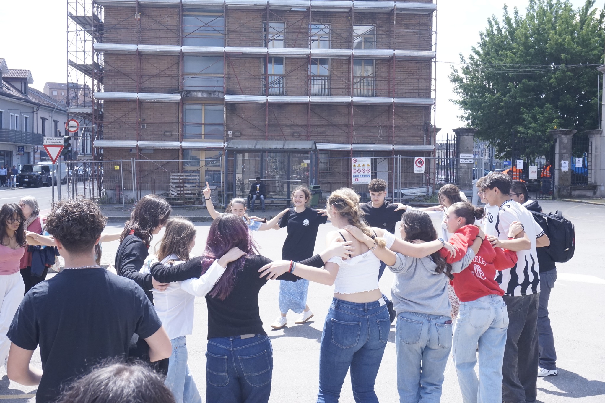 Avec nos amis italiens, à Mortara