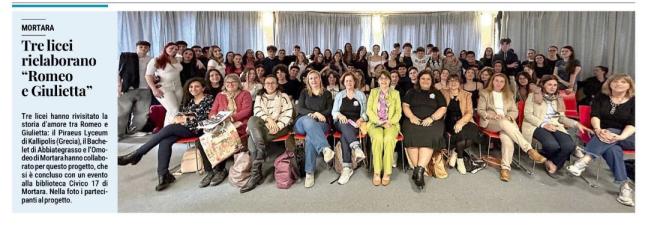 The Mortara dissemination event in the Italian press